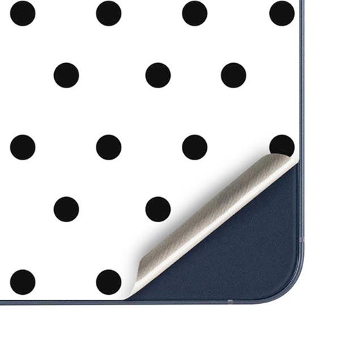 White and Black Polka Dots Galaxy A35 5G Skin